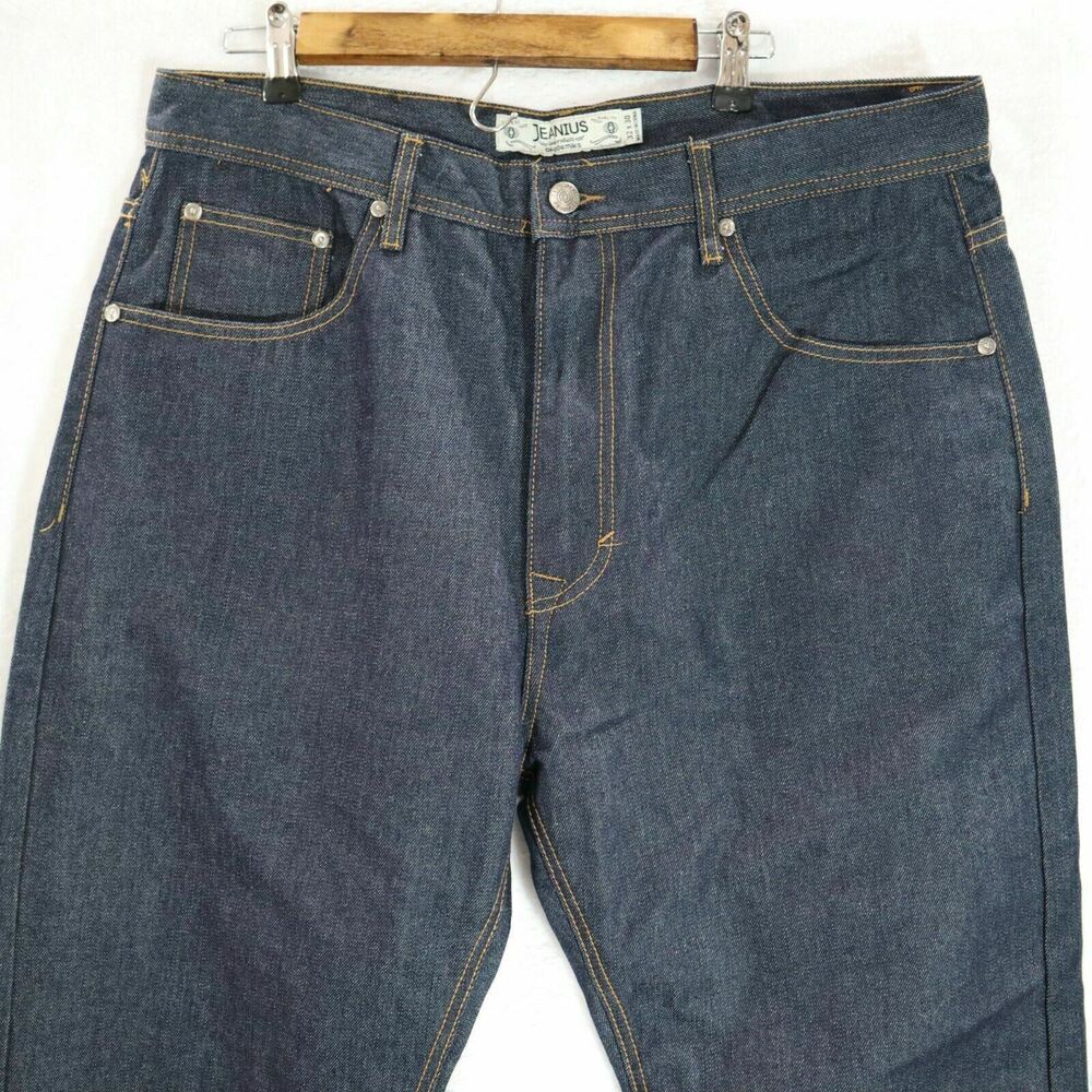 Akademiks Jeans Mens 32x30 Jeanius Dark Denim Straight Pants